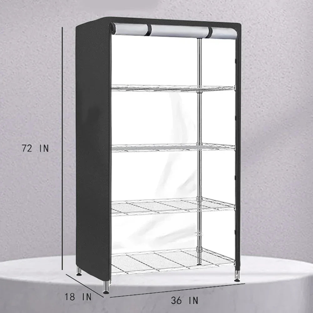 Waterproof Rack Storage Shelving Unit Dust Cover Protector See Through