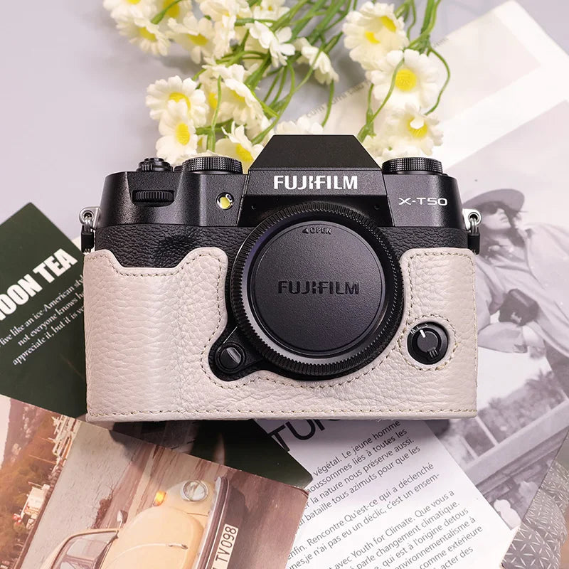 Suitable for Fuji X-T50 camera leather base micro single retro in USA.