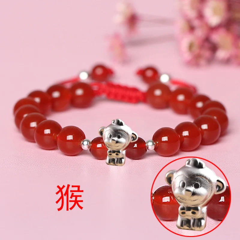 Sterling Silver Red Rope for Women and Men Korean Version in USA.