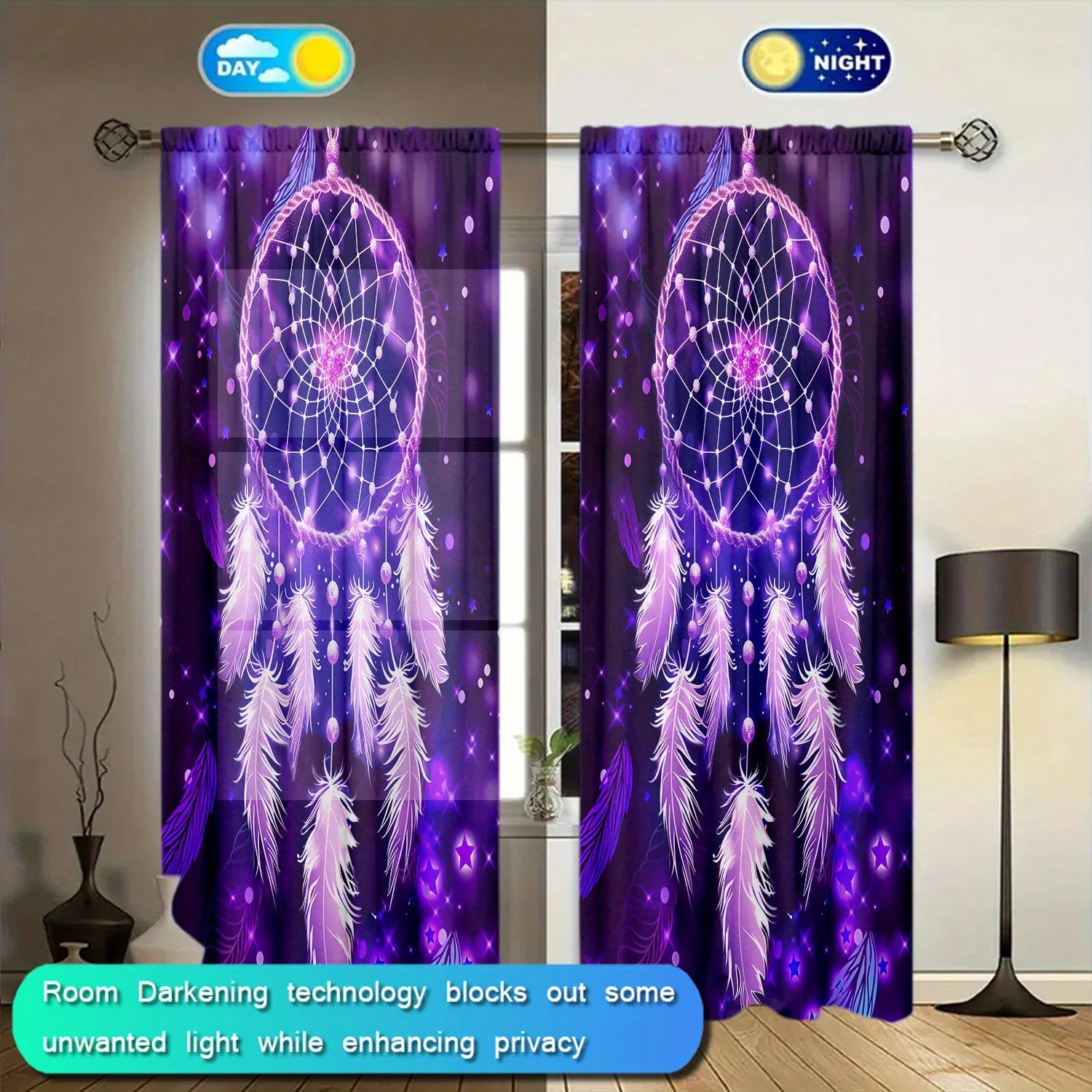 Dream Catcher Printed Curtain for Home Decor in USA