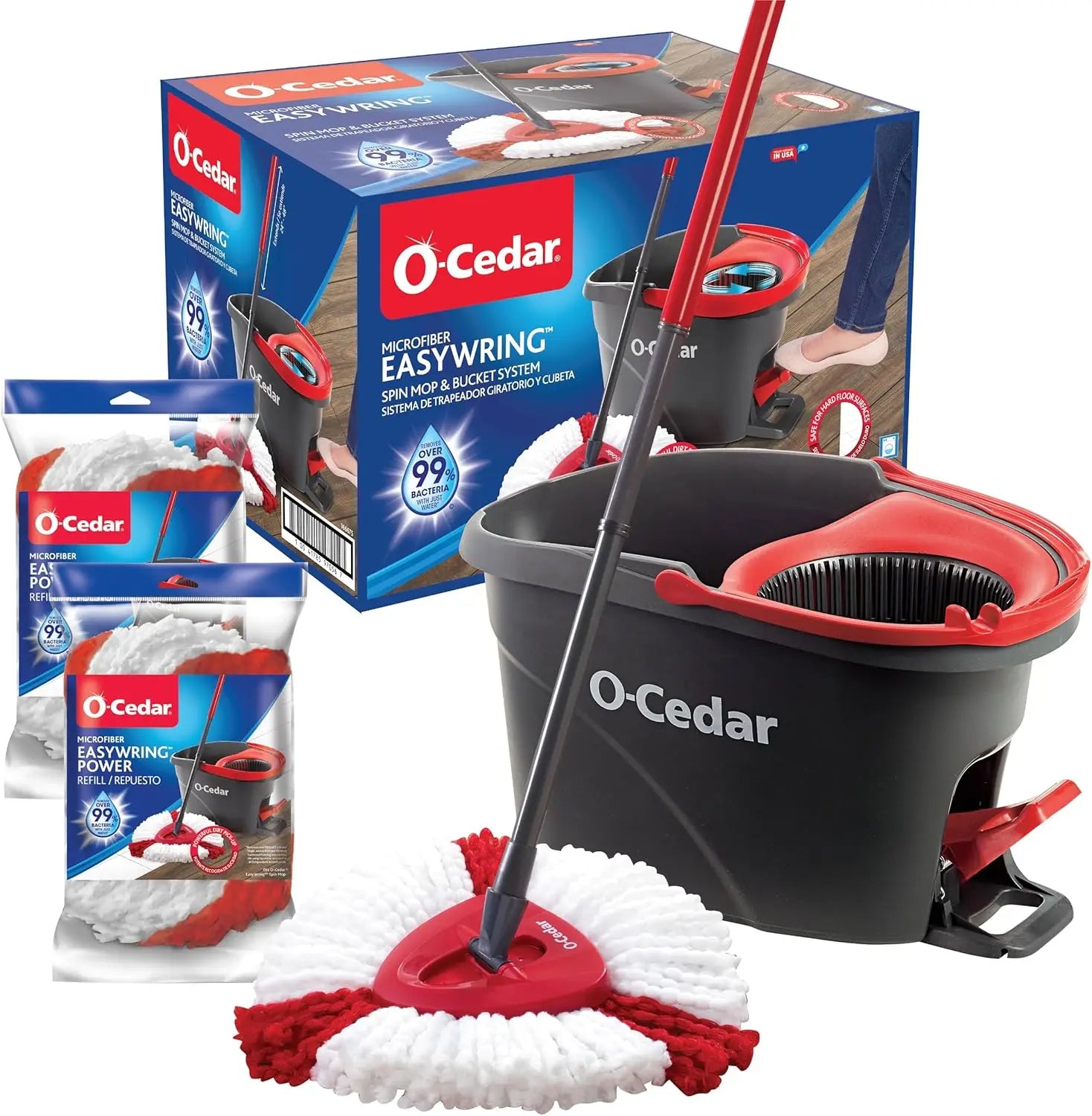 Microfiber Spin Mop & Bucket Floor Cleaning System in USA