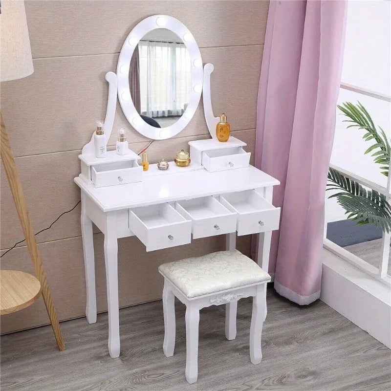 Beautiful Led Mirror Vanity Makeup Dressing Table IN USA.