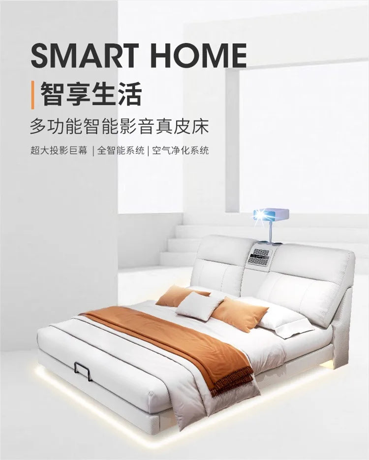 Modern Bed Frame Elegant Multifunctional Bed Comferter