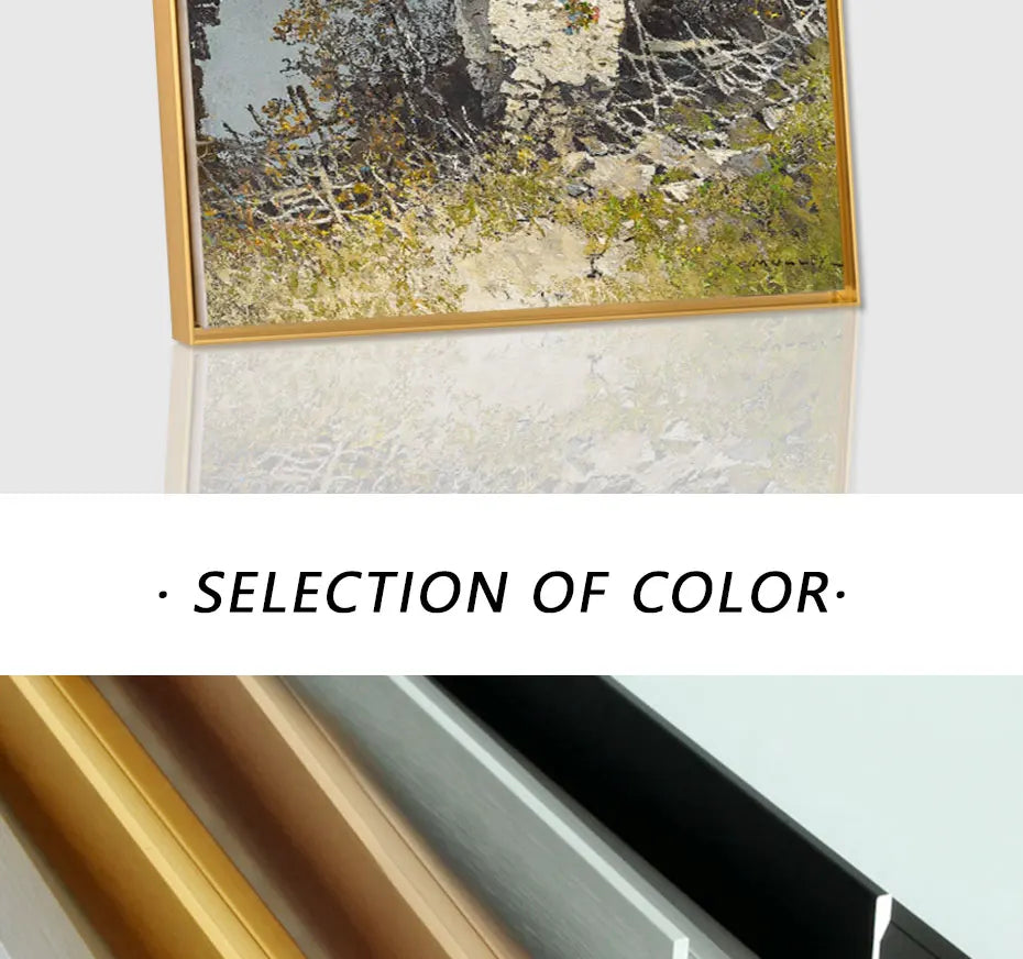 Canvas Floater Frame DIY Kit Metal Gold Large IN USA.