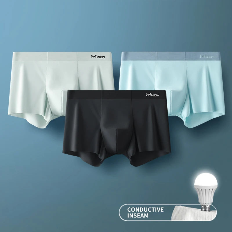 Man Underwear Boxer Metal Fiber Antistatic Men Underpants in USA