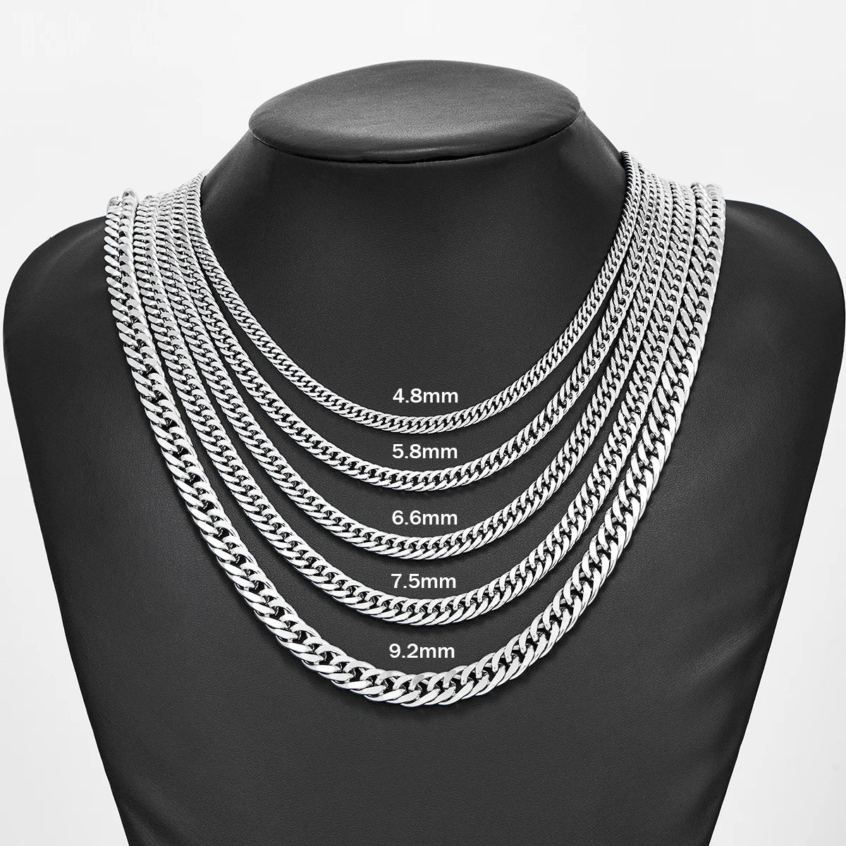 Stainless Steel Cuban Link Chains Classic Men Boy in USA