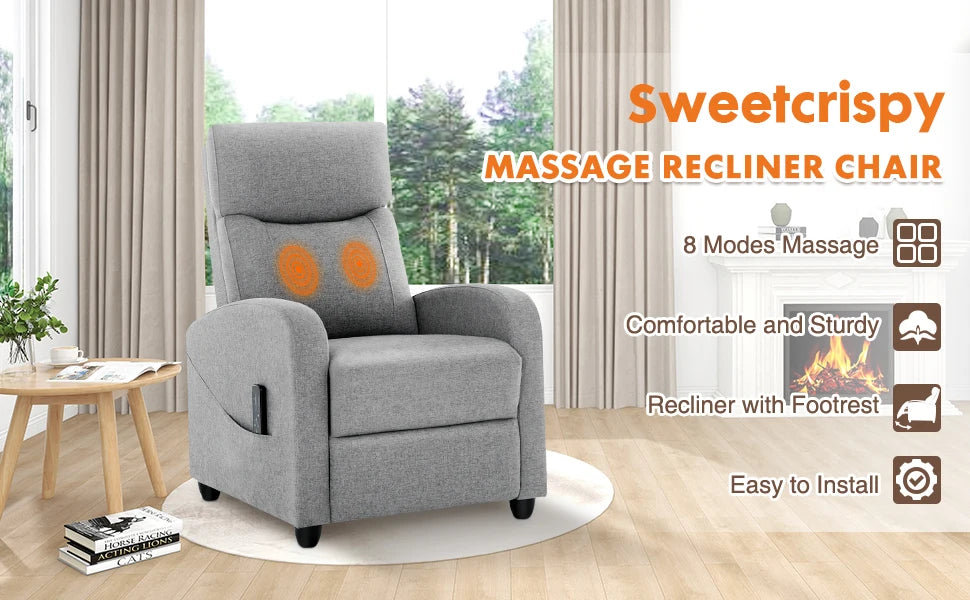 JHK Recliner Chair Massage Reclining Adults Comfortable in USA.