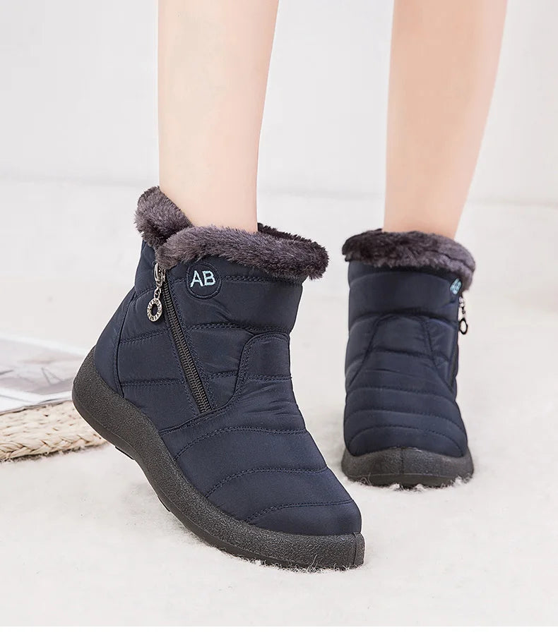 Women's Boots Women's Winter Boots Fur Winter Shoes For Women Ankle Bo