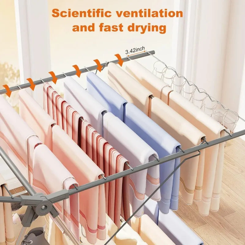 Clothes Drying Rack Foldable, Large Laundry Drying IN USA.