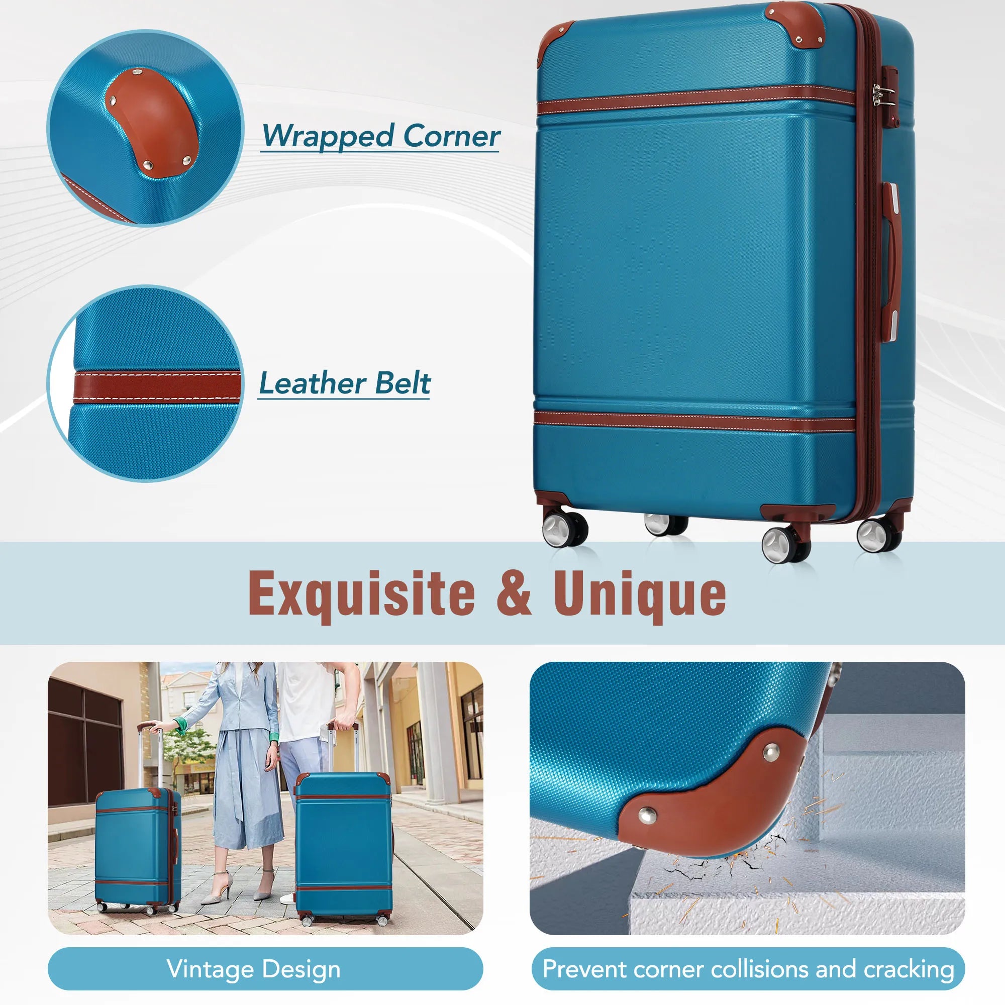 Expandable Lightweight Suitcase Spinner Wheels in USA