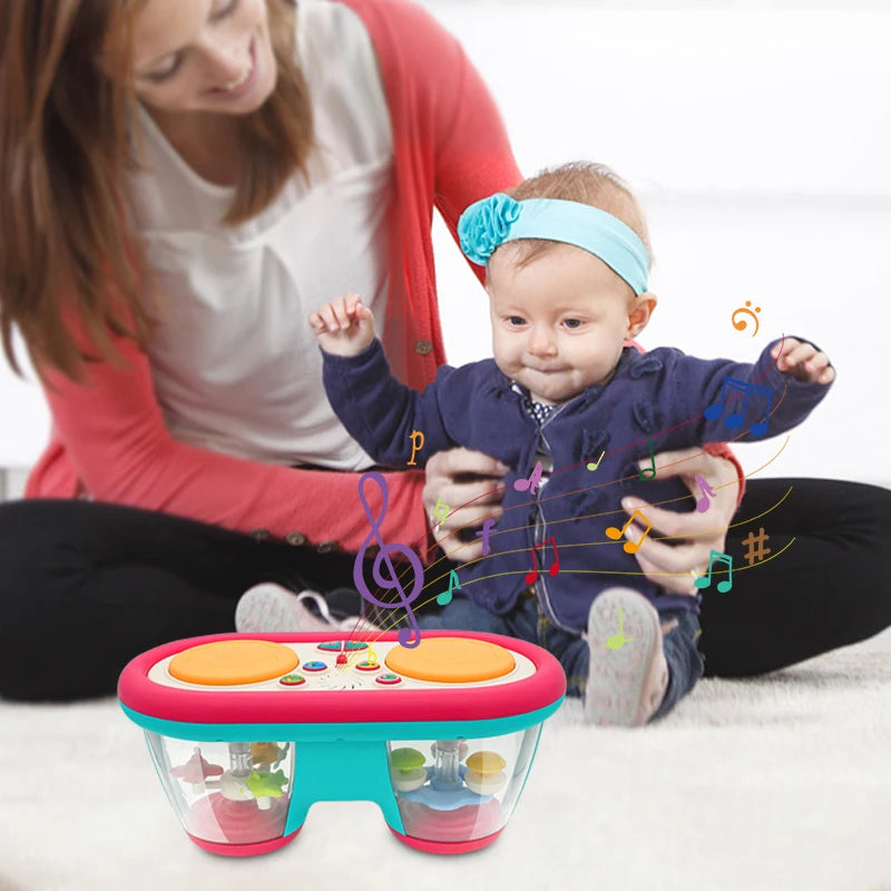 New Kids Musical Toy Baby Clap Drum Rotating Music Sensory in USA