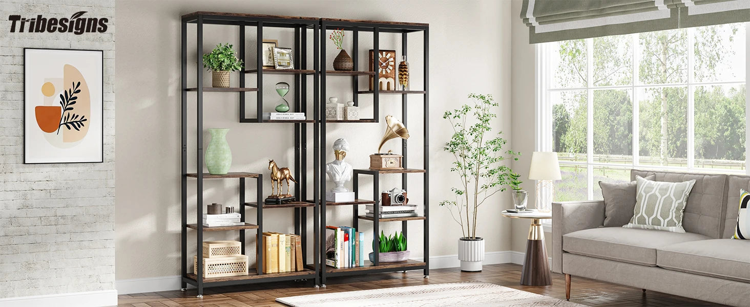 Bookshelf Bookcase, Industrial Open Bookcase Storage IN USA.