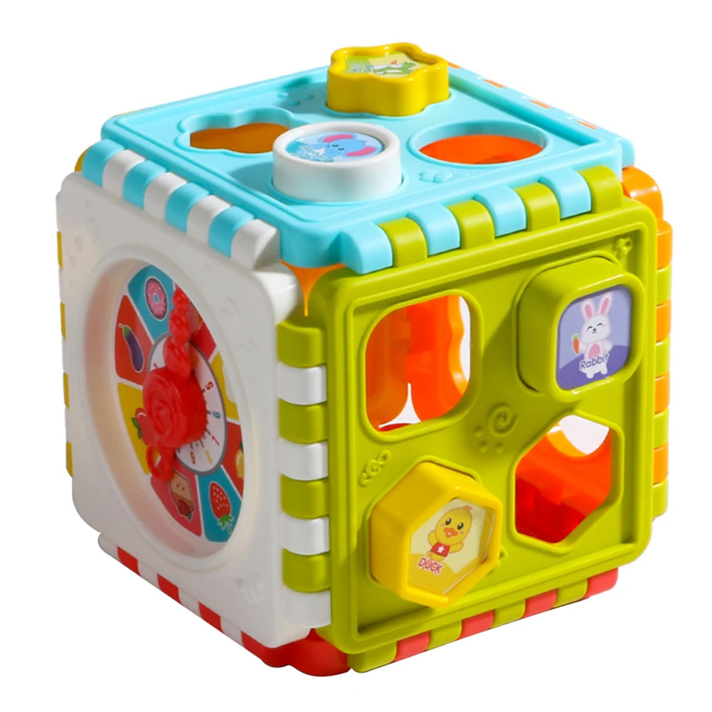 Toddler Activity Cube Box Shape Number Sorting Toys in USA