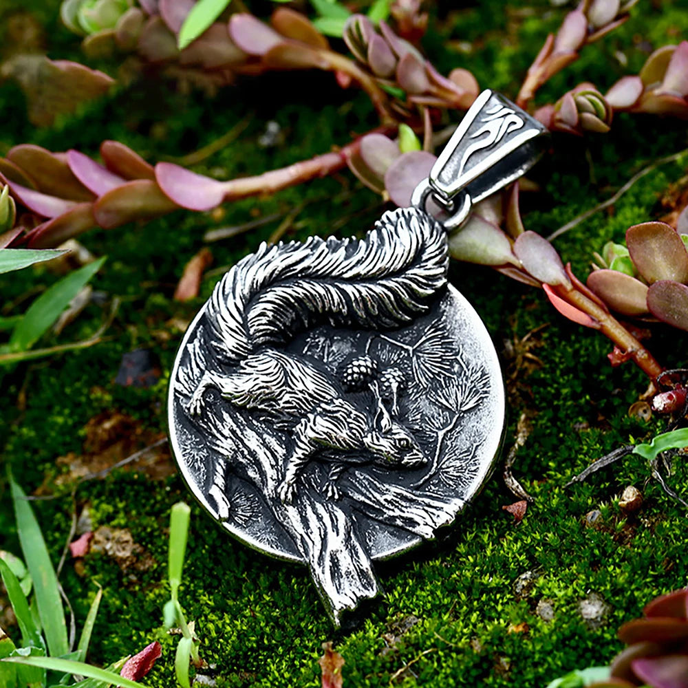 Men Vintage Viking Wolf Pendant Necklace Punk in USA