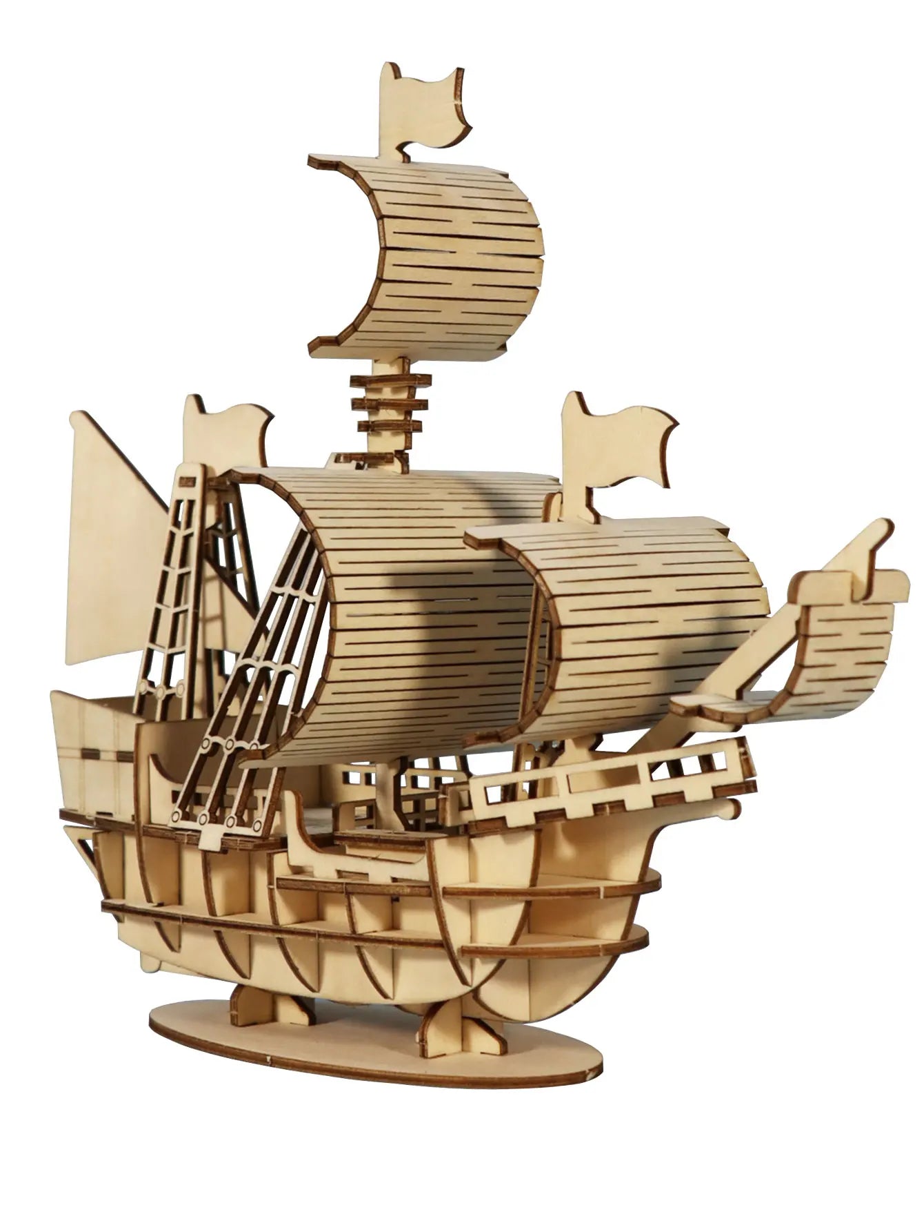 Wooden Puzzles Ocean Sailboat Model Kits Brainteaser in USA