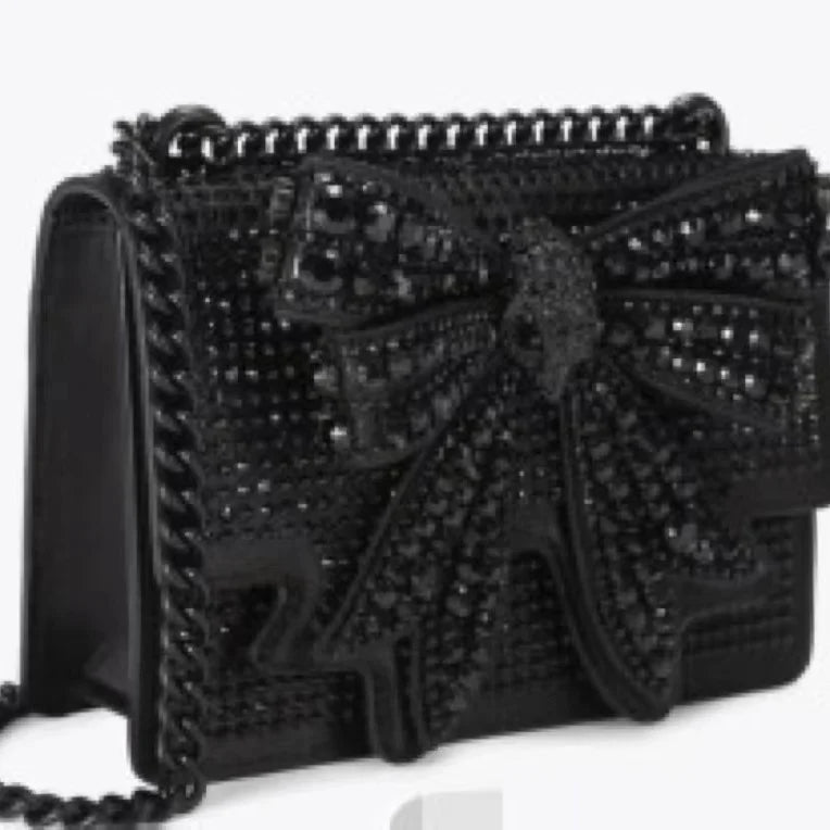 KURT GEIGER LONDON Diamond Studded Bow Bag Fashion in USA