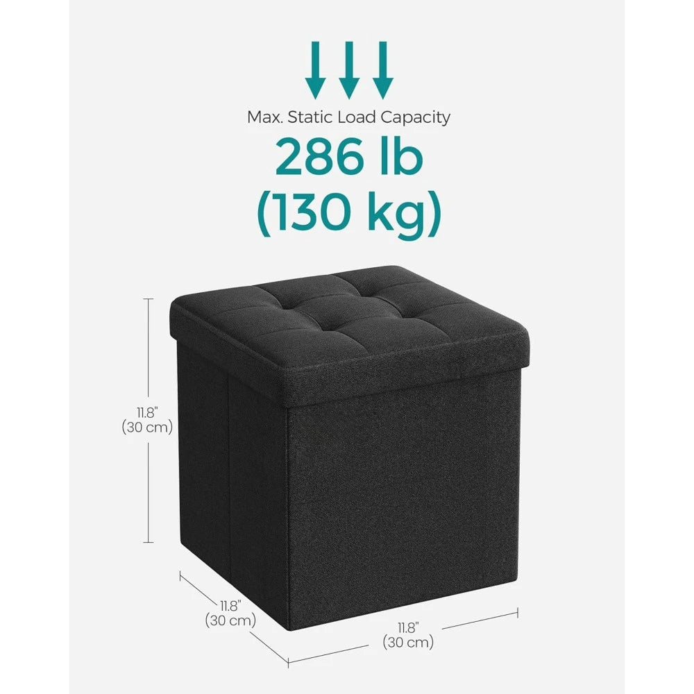 Two Piece Foldable Footstool Set, Footstool, Cube Footstool IN USA.