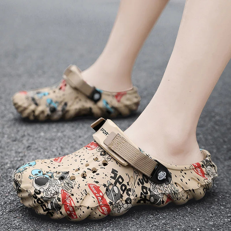 Fashion Men Slippers Comfort Beach Sandals Non-slip Garden Shoes in USA