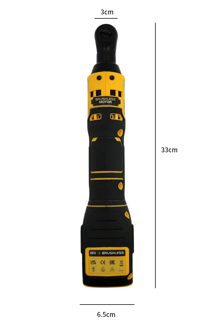 Ratchet Right Angle Wrench Variable Speed Brushless IN USA.