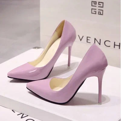 Women Solid Color Pumps Female High Heel Shoes in USA