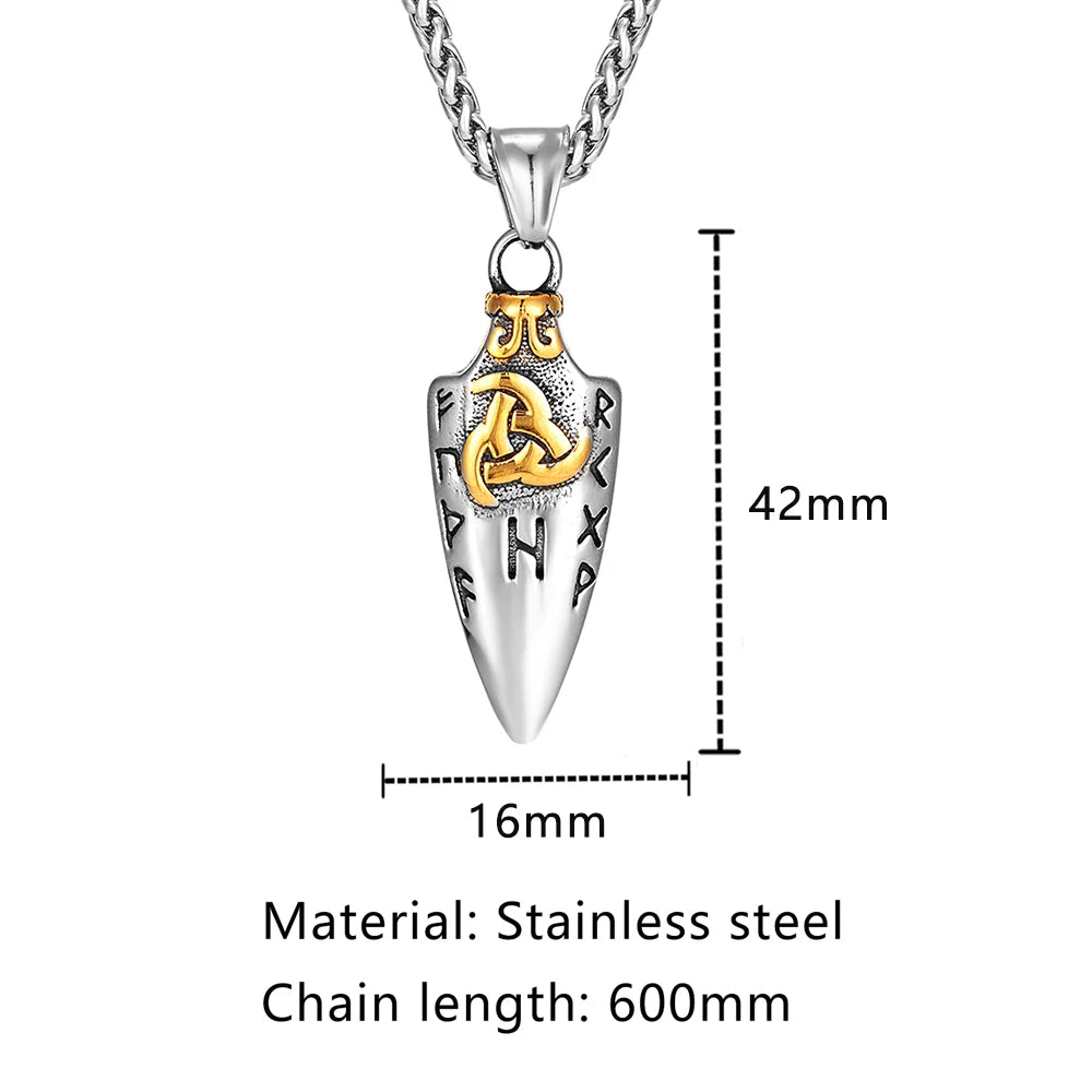 Norse Runes Odin's Spear Gungnir Necklace in USA