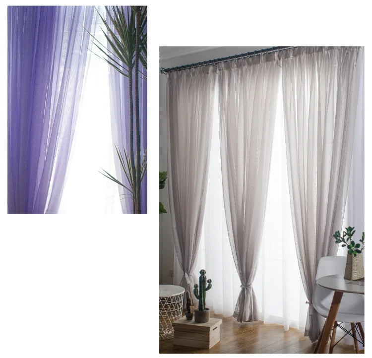 Free Customization Sheer Tulle Curtains Shading IN USA.