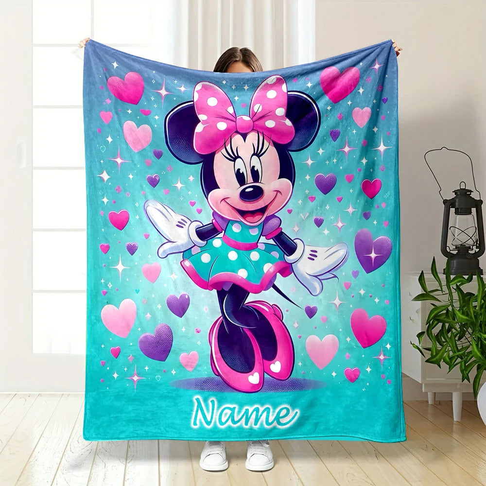 Customized Name Personalized Blanket Disney Minnie Mouse in USA