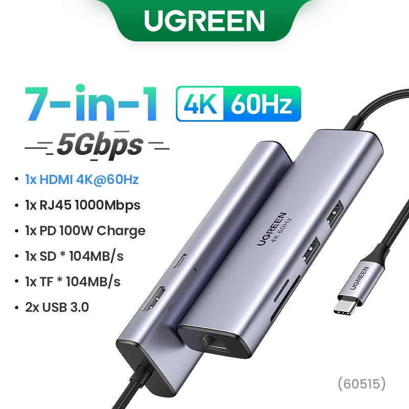 UGREEN USB HUB Type HDMI Ethernet MacBook iPad IN USA.