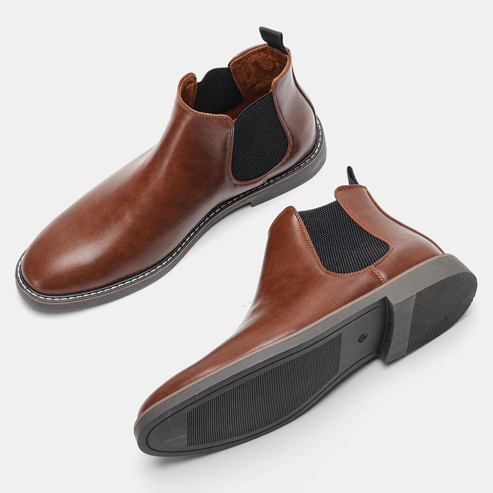 Men Chelsea Boots Brand Retro Comfortable Fashion Men Boots in USA