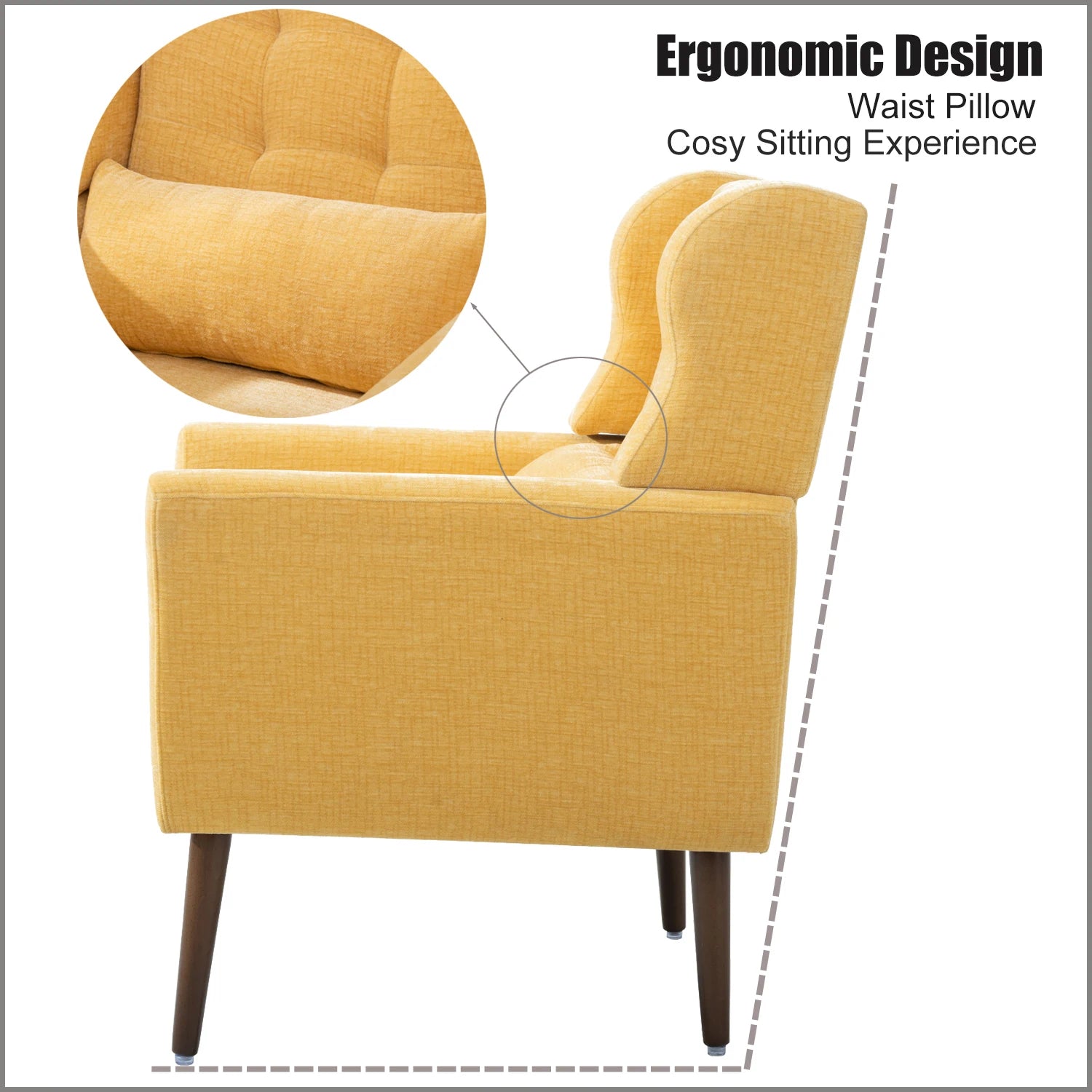 Modern Accent Chair,Chenille Arm Chair Living Room,in USA.