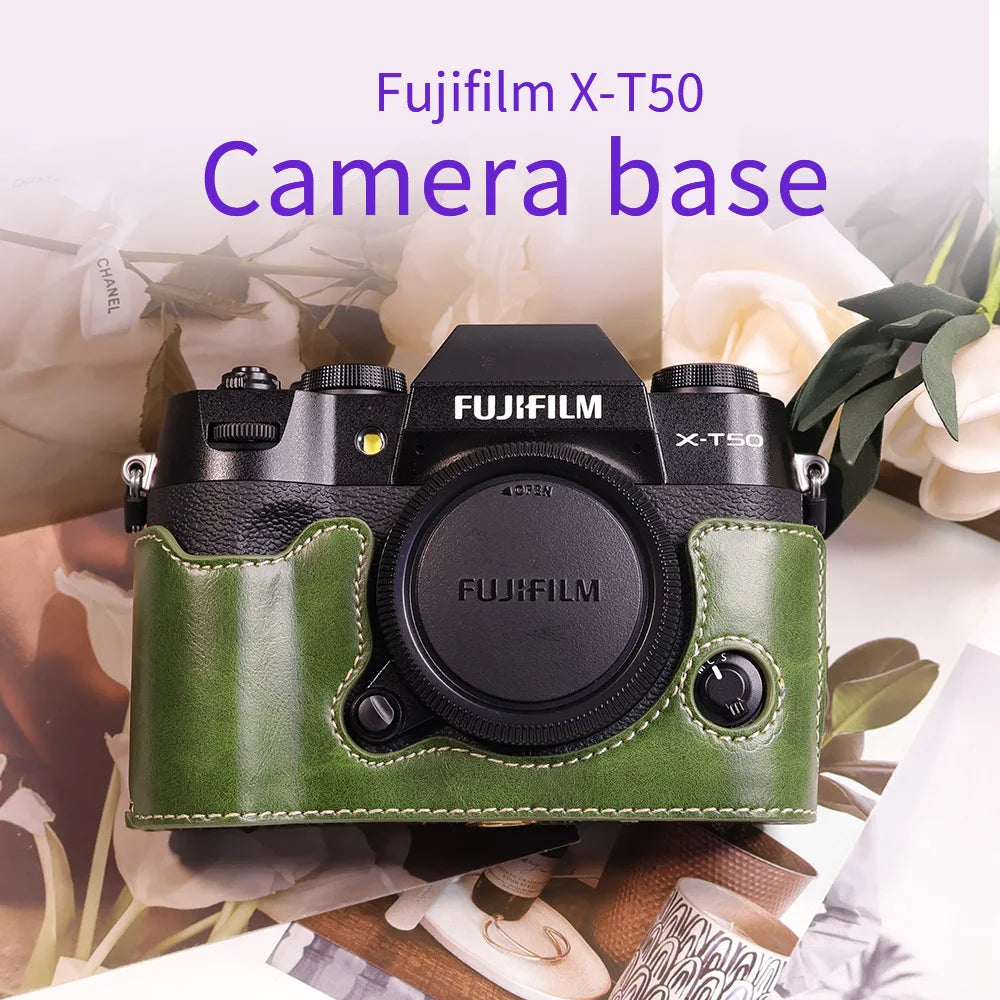 Suitable for Fuji X-T50 camera leather base micro single retro in USA.