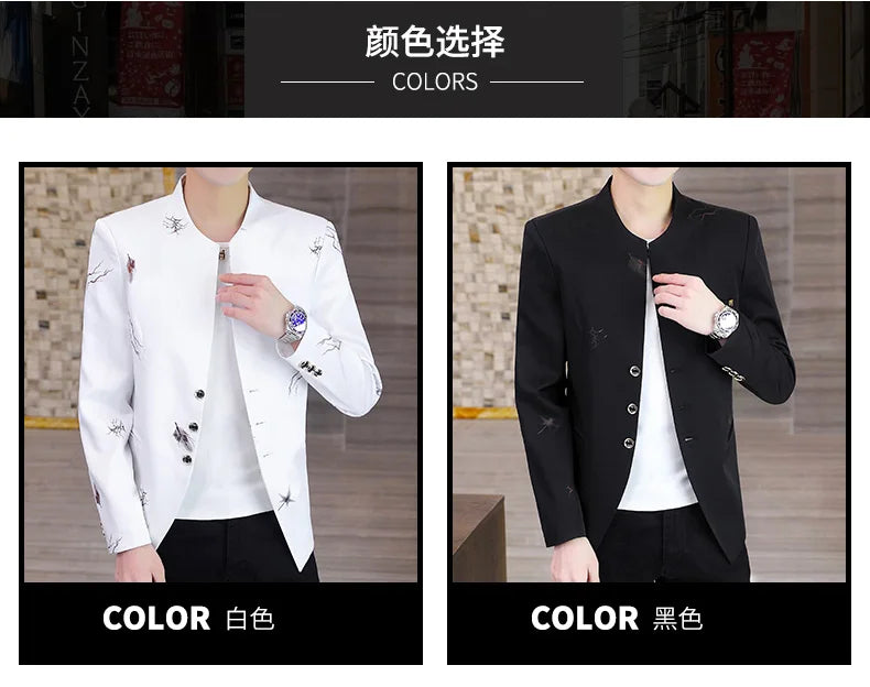 Chinese Tunic Casual Suit Thin Jacket Youth in USA