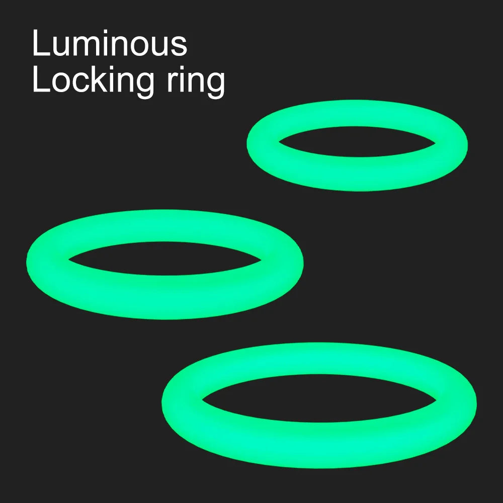 Male Luminous Penis Rings Smooth Silicone Delay in USA