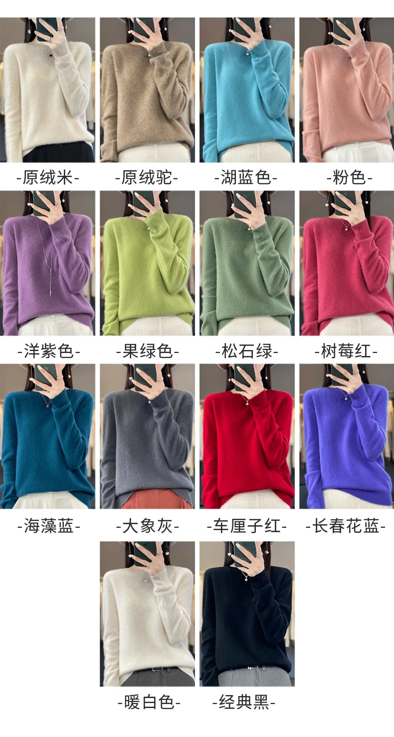 New cashmere sweater women's sweater autumn in USA