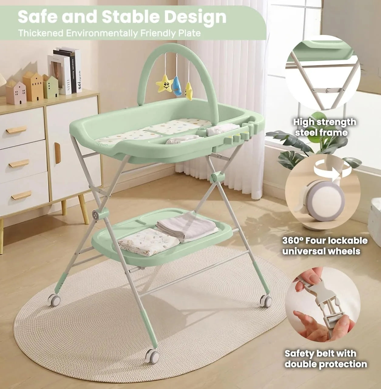 Baby Portable Diaper Changing Table, Folding Diaper Changing in USA