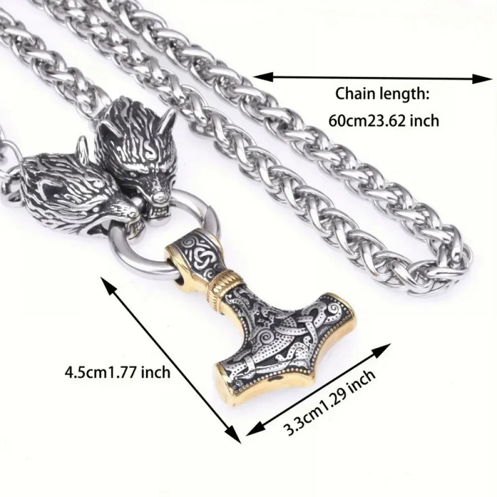 Fashionable Exquisite New Retro Nordic Viking Hammer Pendant in USA