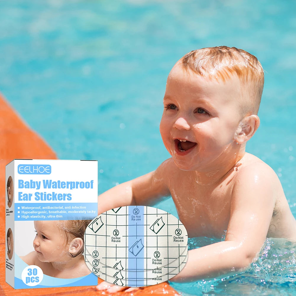 Baby Waterproof Ear Stickers Swimming Infant Disposable in USA