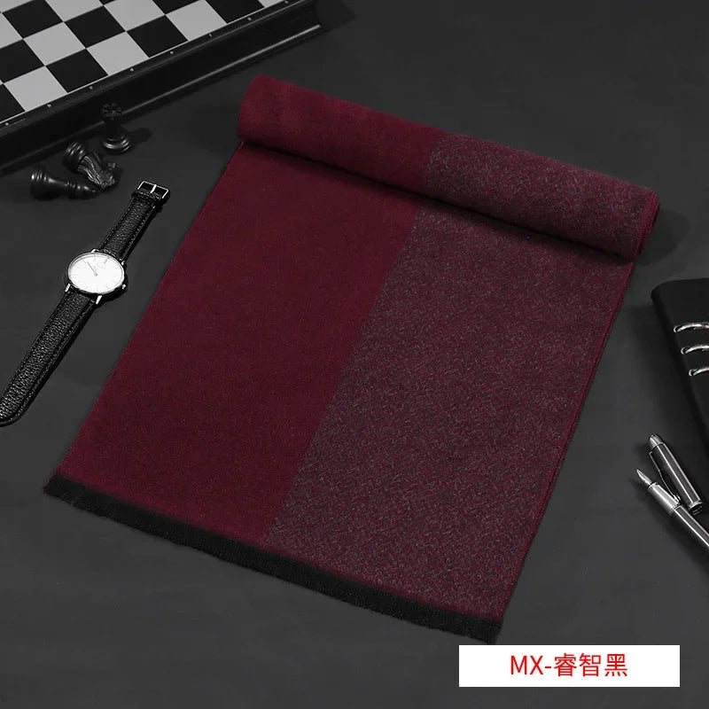 Classic Brand Scarf Men High Quality Cashmere Winter Warm in USA