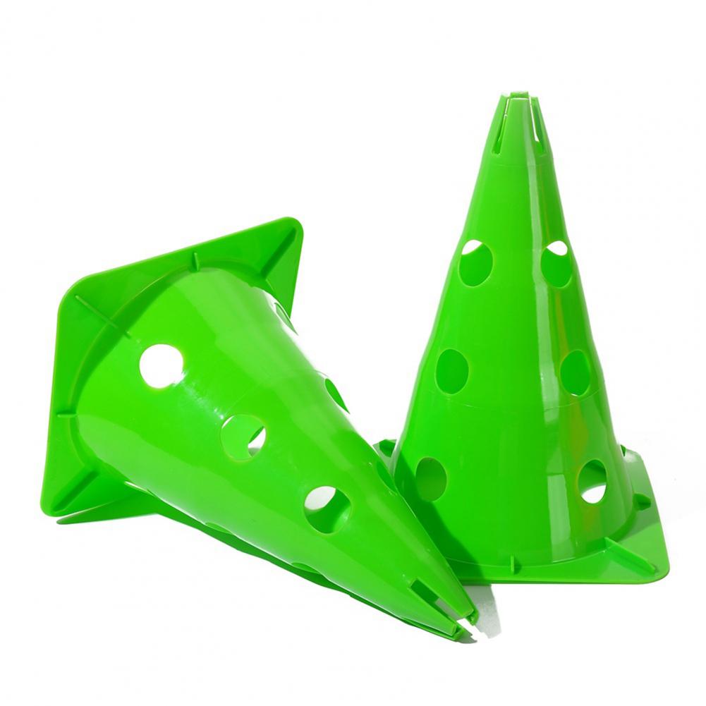 Soccer Training Cone Hole Design Bright Color Resilient Anti-cracking 