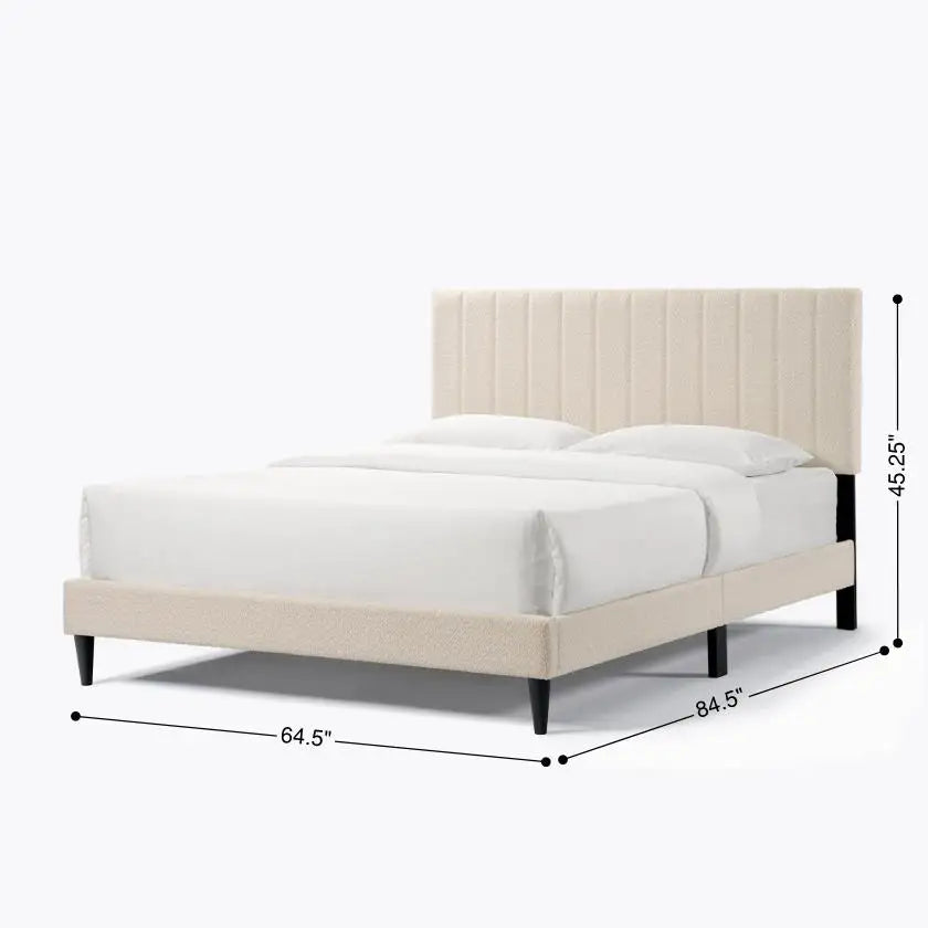 Queen Size Dove Tufted Upholstered Platform Bed IN USA.