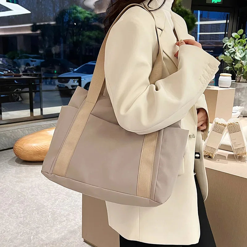 Large Capacity Shoulder Bag Women, Durable Nylon Casual Bag in USA