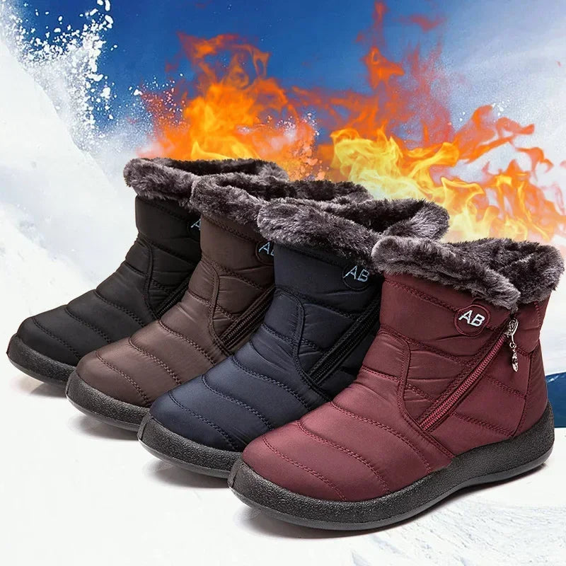 Winter Women Boots Thick Bottom Ankle Boots Women in USA