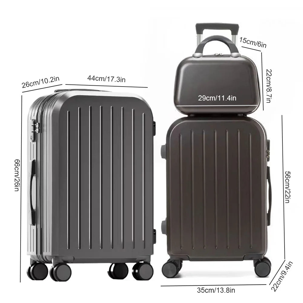 Large Capacity Luggage Set Spinner Wheels Travel Suitcase in USA