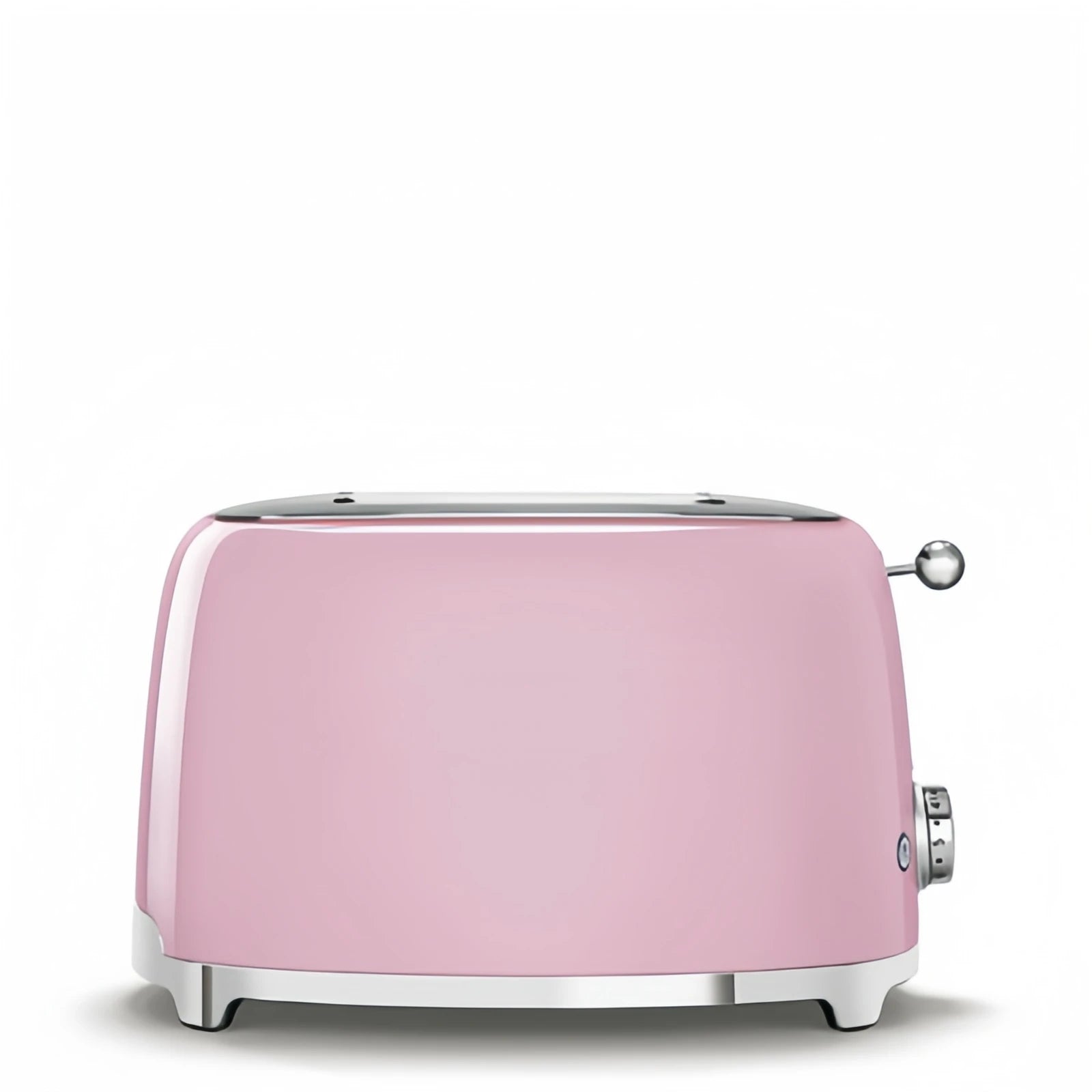 Toaster 2 slice Cream Glossy 50_s Style Aesthetic in USA.