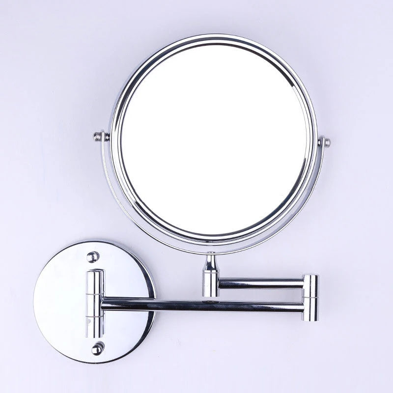 Wall Mounted Folding Arm Extend Bathroom Mirror With LED Light in USA.