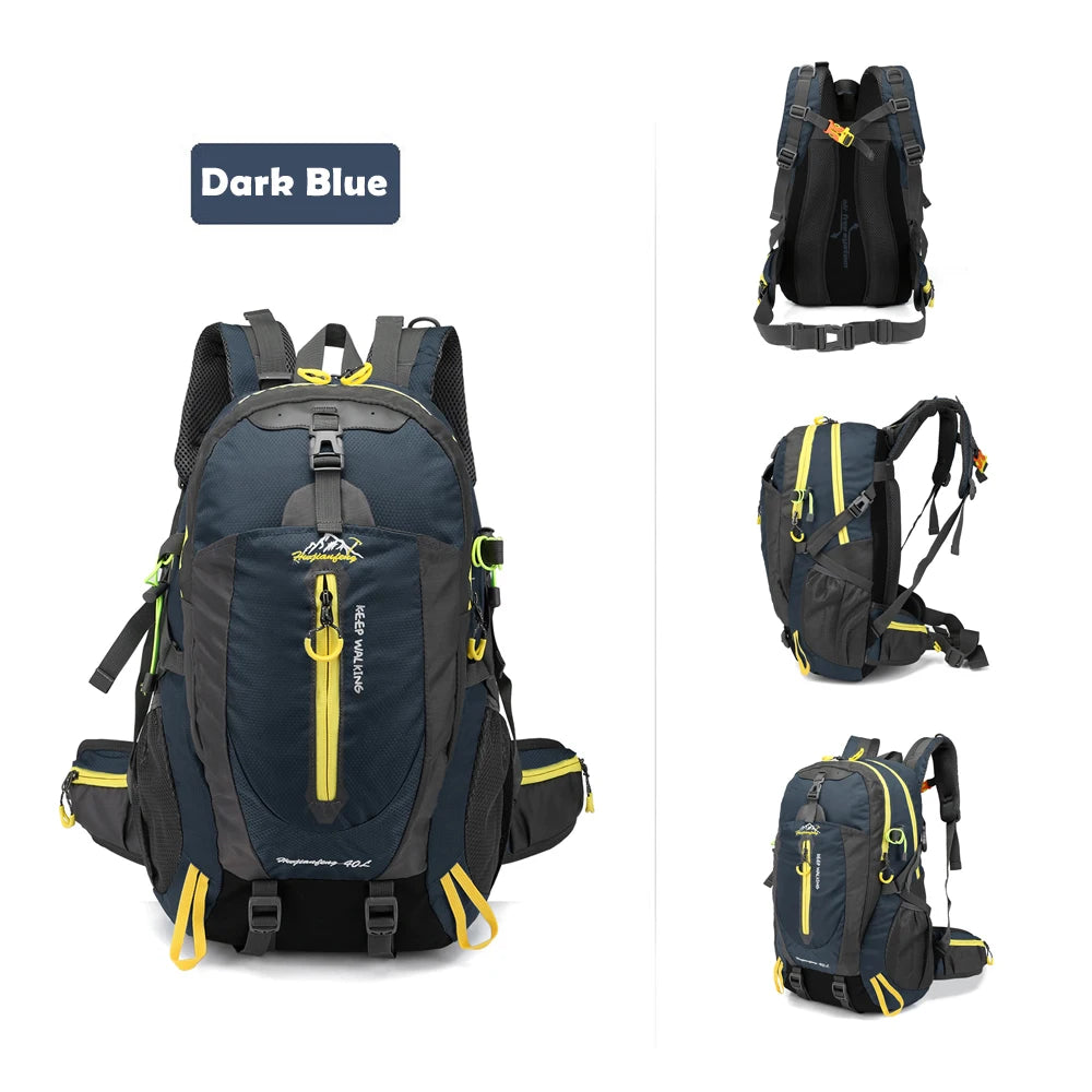 40L Water Resistant Travel Backpack Camping Hiking Laptop Daypack Trek