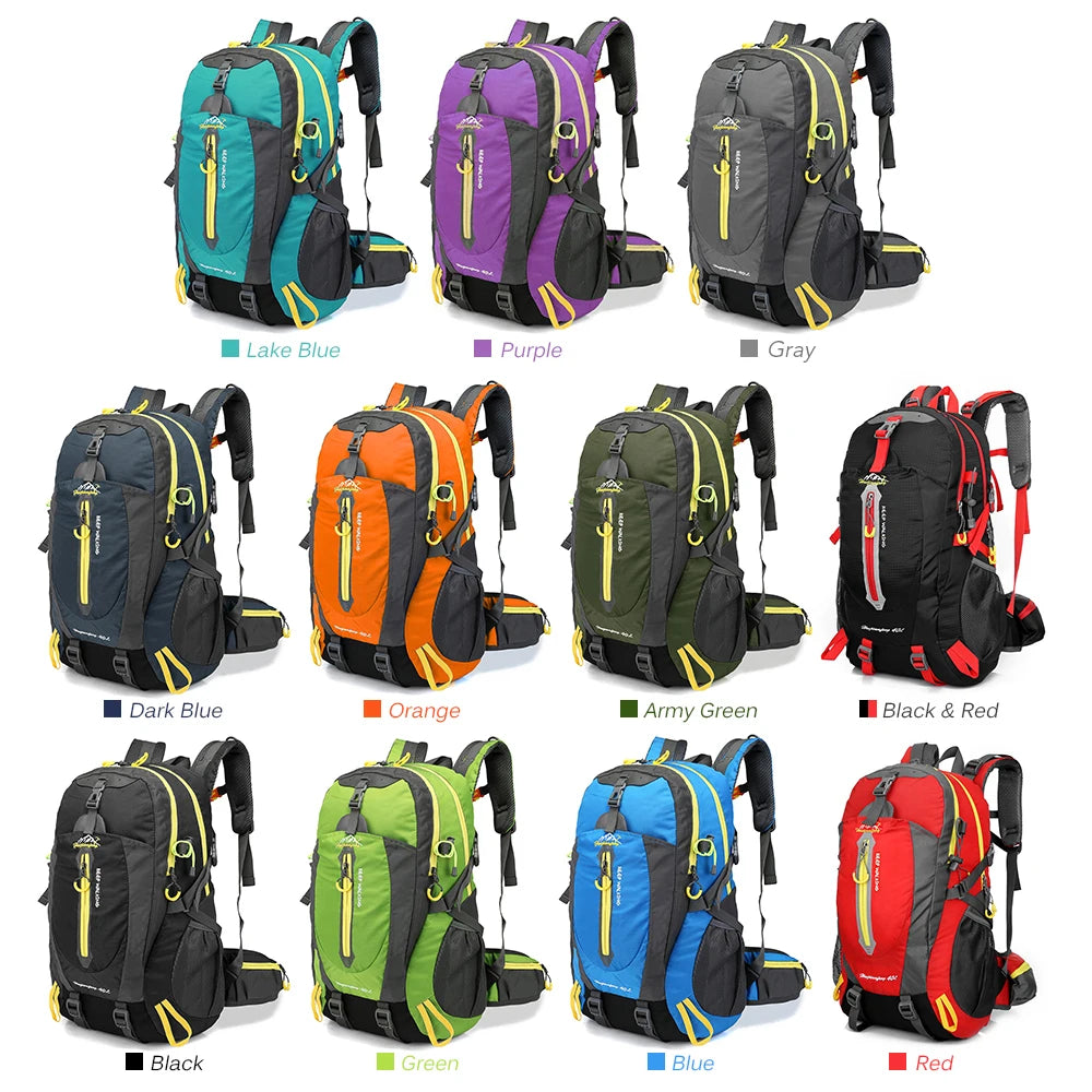 40L Water Resistant Travel Backpack Camping Hiking Laptop Daypack Trek