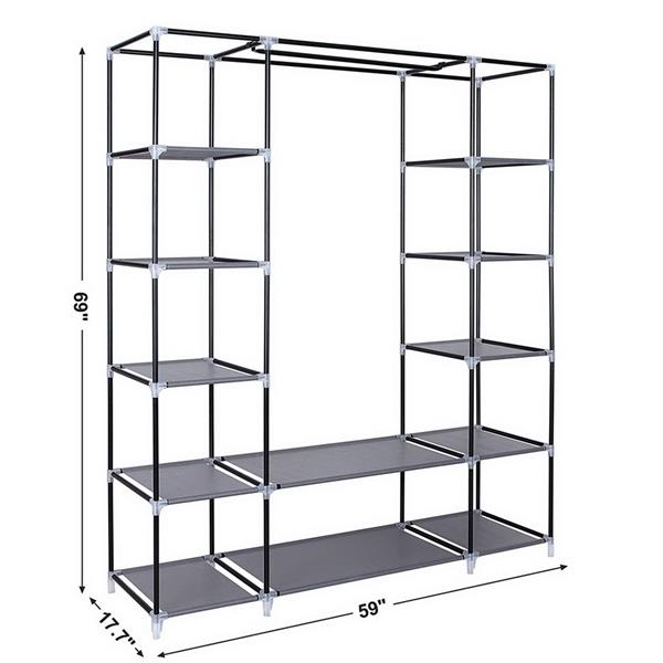 Portable Clothes Closet Wardrobe Storage Organizer in USA.