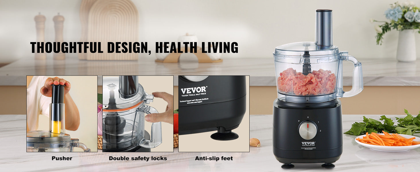 VEVOR Food Processor Vegetable Chopper Chopping Slicing IN USA.