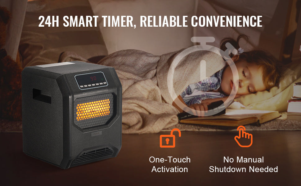 Infrared Heater Remote Control Electric Space Heater in USA.